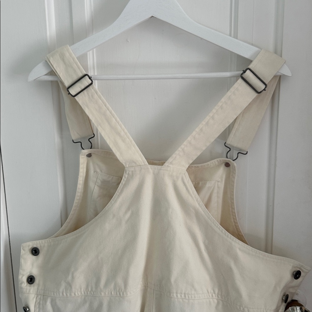 Finisterre • Cream 100% Cotton Denim Overalls Size 12 UK (M in US) - Picture 9 of 11